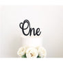 One Cake Topper - Aston Blue