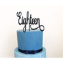 Eighteen Cake Topper - Aston Blue