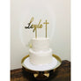 Custom Christening Acrylic Cake Topper - Aston Blue
