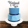 Five Acrylic Cake Topper - Aston Blue