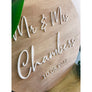 Personalised Wedding welcome Sign - Aston Blue