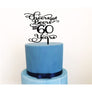 Cheers and Beers to 50 years Cake Topper - Aston Blue