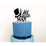Little Man Acrylic Cake Topper - Aston Blue