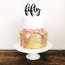 Fifty Cake Topper - Aston Blue