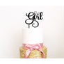 It's A Girl Cake Topper - Aston Blue