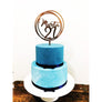 Twenty First Acrylic Cake Topper - Aston Blue