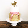 Carousel Horse Cake Topper - Aston Blue