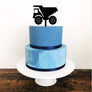Dump Truck Acrylic Cake Topper - Aston Blue