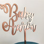 Baby Name Cake Topper - Aston Blue