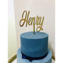 Custom Acrylic Cake Topper - Aston Blue