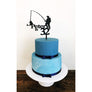 Fishing Cake Topper - Aston Blue
