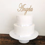 Custom Acrylic Cake Topper - Aston Blue