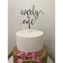 Personalised One Cake topper - Aston Blue