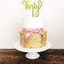 Forty Cake Topper - Aston Blue
