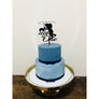 Little Cowboy Acrylic Cake Topper - Aston Blue