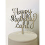 Happy Birthday Cake Topper - Aston Blue