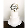 Mr and Mrs Cake Topper - Aston Blue