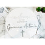 Personalised Baptism Sign - Aston Blue
