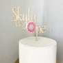Donut Acrylic Cake Topper - Aston Blue