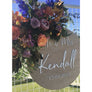 Personalised Wedding welcome Sign - Aston Blue