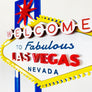 Las Vegas Sign Cake Topper - Aston Blue