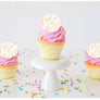 Gold Peony Edible Cupcake Images