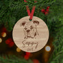 Boxer Dog Ornament - Aston Blue