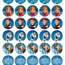 Frozen Edible Cupcake Images