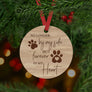 Dog Memorial Ornament - Aston Blue