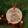 Bulldog Dog Ornament - Aston Blue