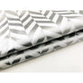 Metallic Silver Herringbone Tissue Paper Sheets - Aston Blue