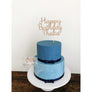 Happy Birthday Cake Topper - Aston Blue