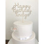 Happy Birthday Cake Topper - Aston Blue