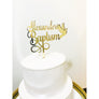 Baptism Cake Topper - Aston Blue
