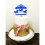 Carousel Horse Cake Topper - Aston Blue