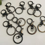 Gunmetal Grey Lobster Clips - Aston Blue