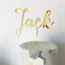 Custom Acrylic Cake Topper - Aston Blue
