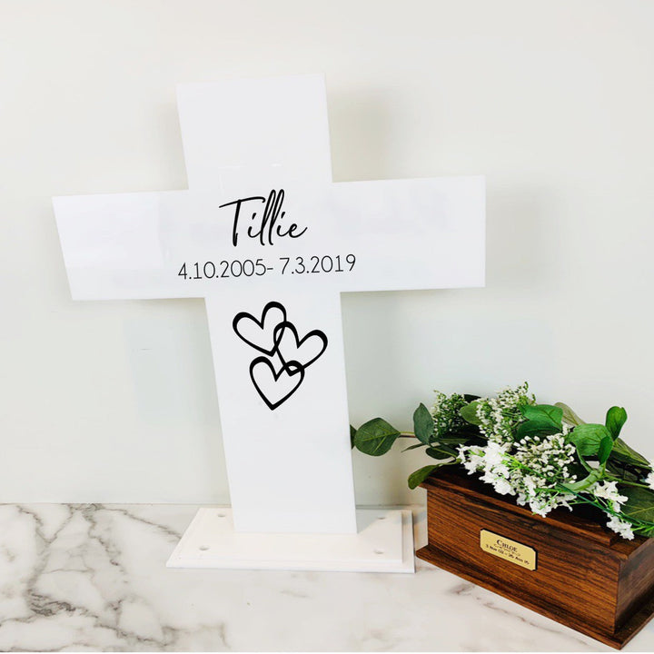 Pet Memorial Acrylic Cross