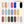 a color chart of different shades of nail polish