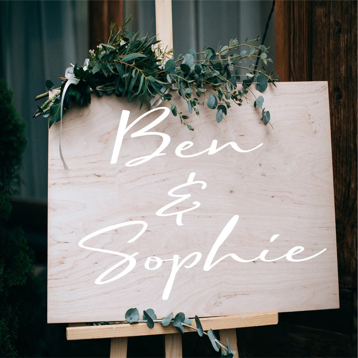 Personalised Wedding welcome Sign - Aston Blue