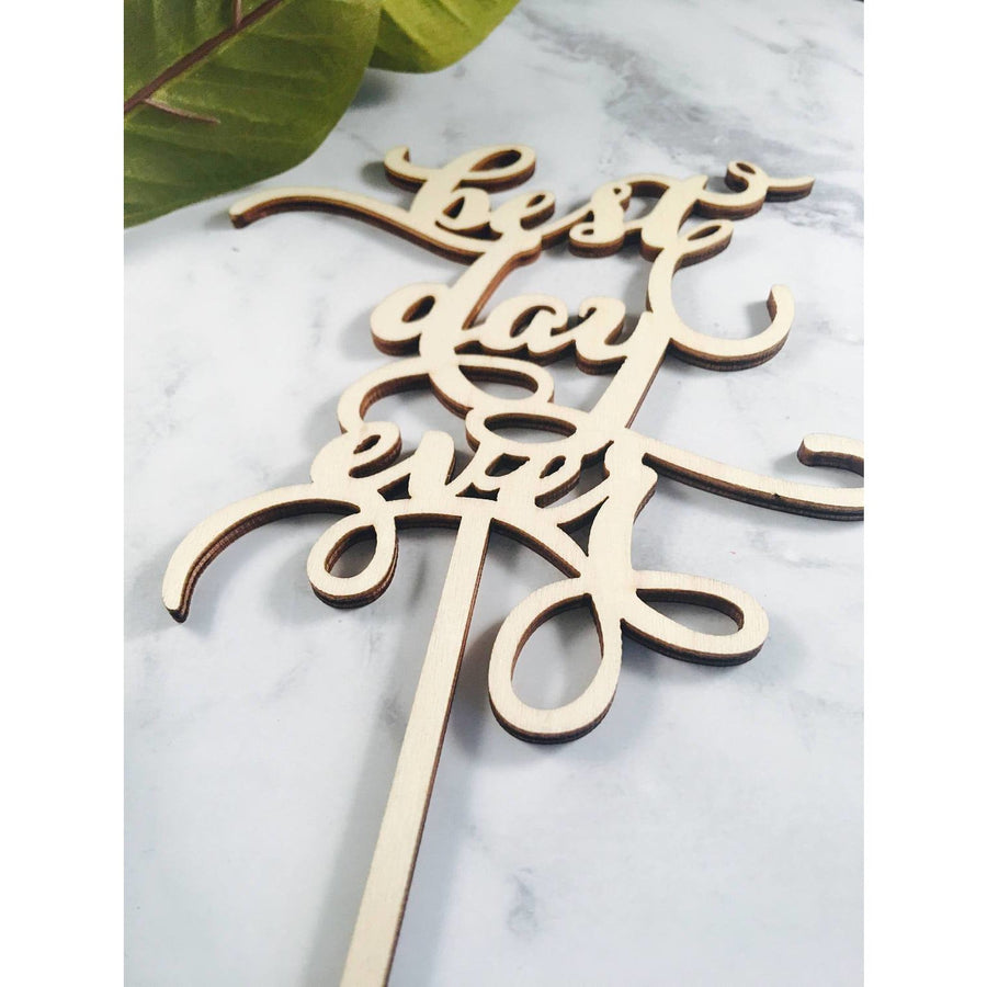 Best Day Ever Cake Topper - Aston Blue