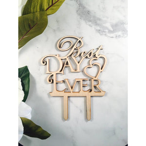 Best Day Ever Cake Topper - Aston Blue