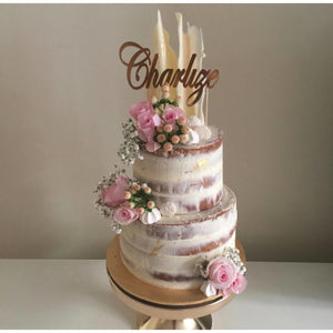 Custom Acrylic Cake Topper - Aston Blue
