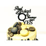 She Said Yes Cake Topper - Aston Blue
