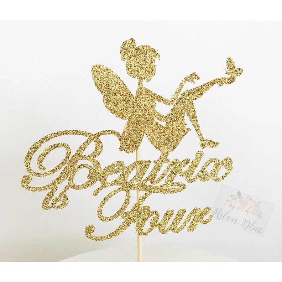 Fairy Cake Topper- Fairy Topper - Aston Blue