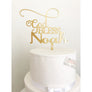 God Bless Acrylic Cake Topper - Aston Blue