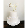 Sixty Acrylic Cake Topper - Aston Blue