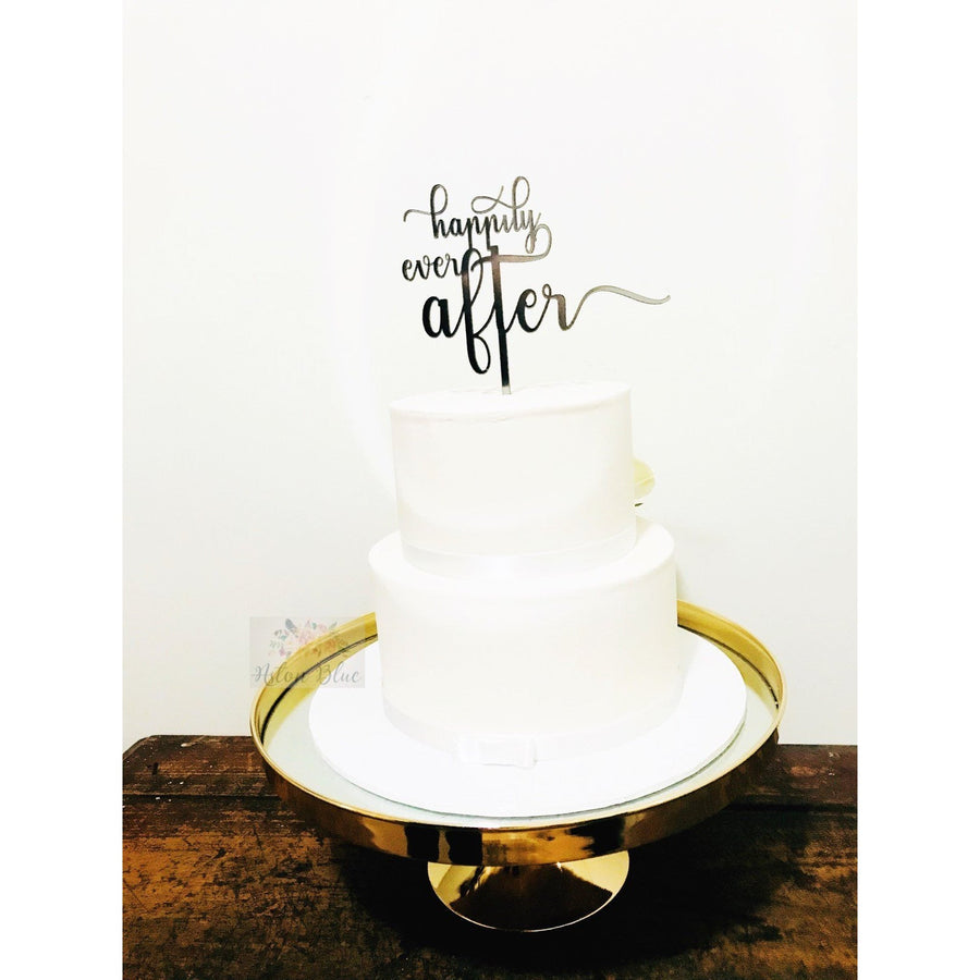 Happily Ever After Cake Topper - Aston Blue