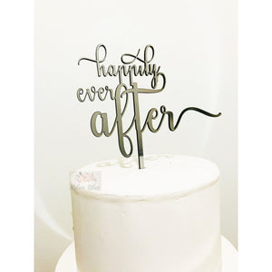Happily Ever After Cake Topper - Aston Blue