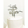 Happily Ever After Cake Topper - Aston Blue